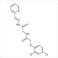 (2,4-Dichlor-phenoxyacetyl)-glycin-(pyridyl-2-methylenhydrazid)/2502-34-3 
