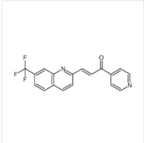 (2E)-1-(4-吡啶基)-3-[7-(三氟甲基)-2-喹啉基]-2-丙烯-1-酮|1462249-75-7 