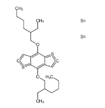 (4,8-双((2-乙基己基)氧基)苯并[1,2-b:4,5-b]二噻吩-2,6-二基)双(三甲基锡)|1160823-78-8 
