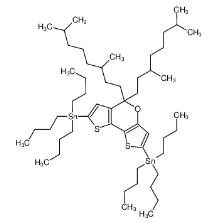 (5,5-双(3,7-二甲基辛基)-5H-二噻吩[3,2-B:2',3'-D]吡喃-2,7-二基)双(三丁基锡)|1295502-52-1 