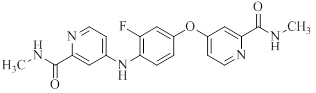 4-（3-氟-4-（2-（甲基氨基甲酰基）吡啶-4-）氨基苯氧基）-N-甲基-2-吡啶甲酰胺|1855006-12-0 