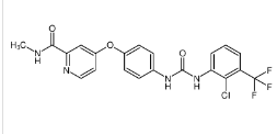 4-(4-(3-(2-氯-3-(三氟甲基)苯基)脲基)苯氧基)-N-甲基吡啶酰胺|1431697-81-2 