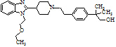 2[ 4 -（2 - { 4 [ 1（2-乙氧基-乙基）-1H- 苯并咪唑-2-甲基 ] -哌啶-1-乙基} -乙基）苯基]- 2-甲基丙醇|202189-80-8 