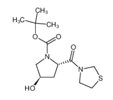 3-[(2S，4R)-1-叔丁氧羰基-4-羟基-2-吡咯 烷羰基]-1，3-噻唑烷|401564-30-5 