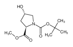 N-BOC-反式-4-羟基-D-脯氨酸甲酯|135042-17-0 
