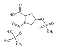 (2S,4r)-1-boc-4-甲磺酰氧基脯氨酸|	202477-59-6 