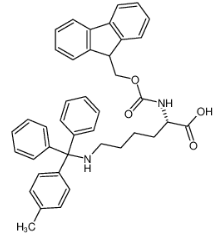 Fmoc-N'-甲基三苯甲基-L-赖氨酸|167393-62-6	 