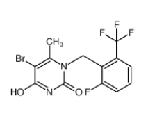 5-溴-1-(2-氟-6-(三氟甲基)苄基)-4-羟基-6-甲基嘧啶-2(1H)-酮|830346-48-0 