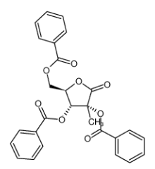 2,3,5-三苯甲酰氧基-2-C-甲基-D-核糖酸-1,4-内酯|	7392-74-7 