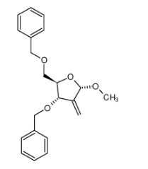 3,5-二-O-苄基-2-亚甲基-α-D-呋喃核糖苷甲酯|1394848-32-8 