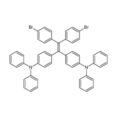 	4,4'-(2,2-双(4-溴苯基)乙烯-1,1-二基)双(N,N-二苯基苯胺)|1637286-30-6	 