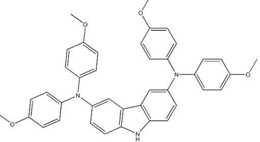 N,N,N',N'-四(4-甲氧基苯基)-9H-咔唑-3,6-二胺|1630723-98-6 