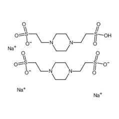 哌嗪-N,N'-二(2-乙磺酸)倍半钠盐	|100037-69-2	 