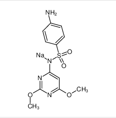 磺胺间二甲氧嘧啶钠	|1037-50-9	 