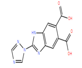 2-(1H-1,2,4-triazol-1-yl)-1H-benzo[d]imidazole-5,6-dicarboxylic acid 