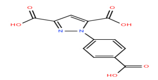 1-(4-carboxyphenyl)-1H-pyrazole-3,5-dicarboxylic acid 