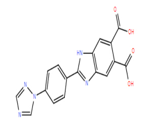 2-(4-(1H-1,2,4-triazol-1-yl)phenyl)-1H-benzo[d]imidazole-5,6-dicarboxylic acid 