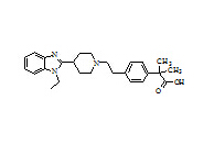 ACME16077（2-[4-(2-(4-(1-(2-乙基)-1H-苯并咪唑-2-基)哌啶-1-基)乙基)苯基]-2-甲基丙酸）