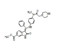 ACME16053（(3Z)-1H-吲哚6-羧酸-2,3-二氢-3-[[[4-（1-哌嗪基)乙酰基]氨基]苯基]氨基]苯基亚甲基]-2-氧代甲酯）