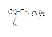 ACME16076（2-[4-(2-(4-(1-(2-乙氧乙基)-1H-苯并咪唑-2-基)-1-氧基哌啶-1-基)乙基)苯基]-2-甲基丙酸）