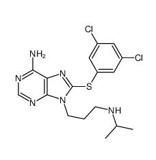 6-氨基-8-[(3,5-二氯苯基)硫基]-N-异丙基-9H-嘌呤-9-丙胺|1454619-14-7