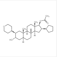 (2b,3a,5a,16b,17b)-17-乙酰氧基-3-羟基-2-(4-吗啉基)-16-(1-吡咯烷基)雄甾烷|119302-24-8