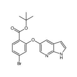 2-((1H-吡咯并[2,3-b]吡啶-5-基)氧基)-4-溴苯甲酸叔丁酯|1628047-84-6