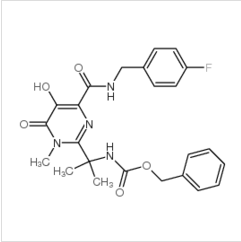 [1-[4-[[(4-氟苄基)氨基]羰基]-5-羟基-1-甲基-6-氧代-1,6-二氢嘧啶-2-基]-1-甲基乙基]氨基甲酸苄酯|518048-02-7 