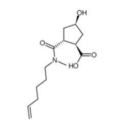 (1R,2R,4R)-2-[(5-己烯-1-基甲基氨基)羰基]-4-羟基环戊烷羧酸|922727-92-2