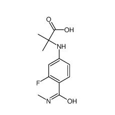  N-[3-氟-4-[(甲基氨基)羰基]苯基]-2-甲基-丙氨酸|1289942-66-0 