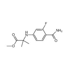 methyl 2-(4-carbamoyl-3-fluorophenylamino)-2-methylpropanoate|1242137-21-8