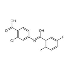 2-氯-4-(5-氟-2-甲基苯甲酰氨基)苯甲酸|168080-49-7