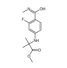 N-[3-氟-4-[(甲基氨基)羰基]苯基]-2-甲基-丙氨酸甲酯|1332524-01-2 