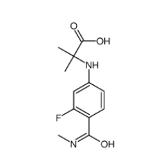 N-[3-氟-4-[(甲基氨基)羰基]苯基]-2-甲基-丙氨酸 |1289942-66-0