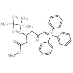 (3R)-叔丁基二甲硅氧基-5-氧代-6-三苯基膦烯己酸甲酯|147118-35-2