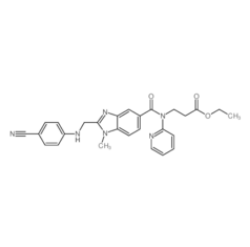 3-[[[2-[[(4-氰基苯基)氨基]甲基]-1-甲基-1H-苯并咪唑-5-基]羰基]吡啶-2-基氨基]丙酸乙酯 |211915-84-3 