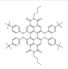 N,N-二丁基-5,6,12,13-四(4-叔丁基苯氧基)-3,4,9,10-苝二酰亚胺| 335654-34-7 