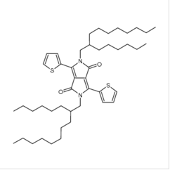2,5-二(2-己基癸基)-3,6-二(噻吩基-2-)-吡咯并吡咯二酮|1044598-80-2 