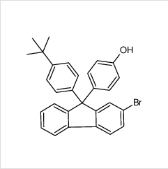 4-(2-溴-9-(4-叔丁基(苯基)-9H-芴-9-基)苯酚|849222-40-8