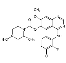 (2R)-2,4-二甲基-1-哌嗪羧酸 4-[(3-氯-2-氟苯基)氨基]-7-甲氧基-6-喹唑啉基酯/1626387-80-1 