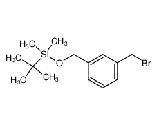 ((3-(bromomethyl)benzyl)oxy)(tert-butyl)dimethylsilane|478190-05-5