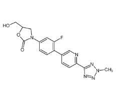 3-[3-氟-4-[6-(2-甲基-2H-四唑-5-基)-3-吡啶基]苯基]-5-(羟基甲基)-2-恶唑烷酮|856866-72-3