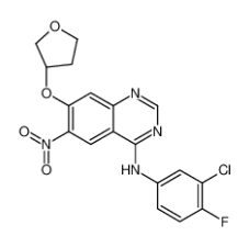 N-(3-氯-4-氟苯基)-6-硝基-7-[[(3S)-四氢-3-呋喃基]氧基]-4-喹唑啉胺|314771-88-5