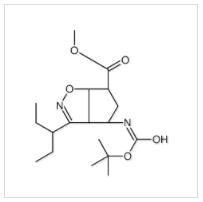 (3aR,4R,6S,6aS)-4-[叔丁氧羰基氨基]-3-(1-乙基丙基)-3a,5,6,6a-四氢-4H-环戊并[d]异恶唑-6-羧酸甲酯|229613-93-8 