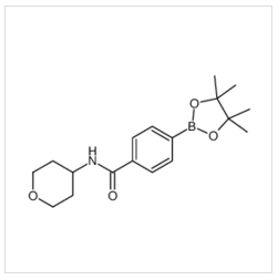 N-(四氢-2H-吡喃-4-基)-4-(4,4,5,5-四甲基-1,3,2-二噁硼烷-2-基)苯甲酰胺|656239-37-1 