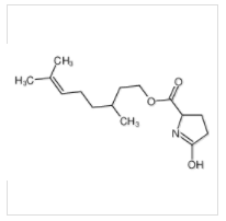 5-氧代-DL-脯氨酸 3,7-二甲基-6-辛烯基酯|64431-70-5 