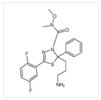 (2S)-2-(3-氨基丙基)-5-(2,5-二氟苯基)-N-甲氧基-N-甲基-2-苯基-1,3,4-噻二唑-3(2H)-甲酰胺|885060-09-3 