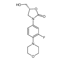 (5R)-3-[3-氟-4-(4-吗啡啉基)苯基]-5-羟甲基-2-恶唑烷酮|168828-82-8 