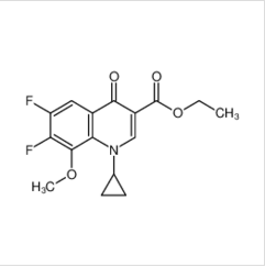 1-环丙基-6,7-二氟-1,4-二氢-8-甲氧基-4-氧代-3-喹啉羧酸乙酯|112811-71-9		 