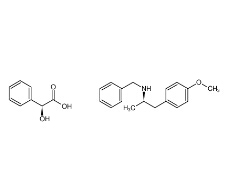 (2S)-羟基(苯基)乙酸 (2R)-N-苄基-1-(4-甲氧基苯基)丙-2-胺盐|188690-84-8 